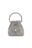 Womens Small Rhinestone Clutch Bucket Bags