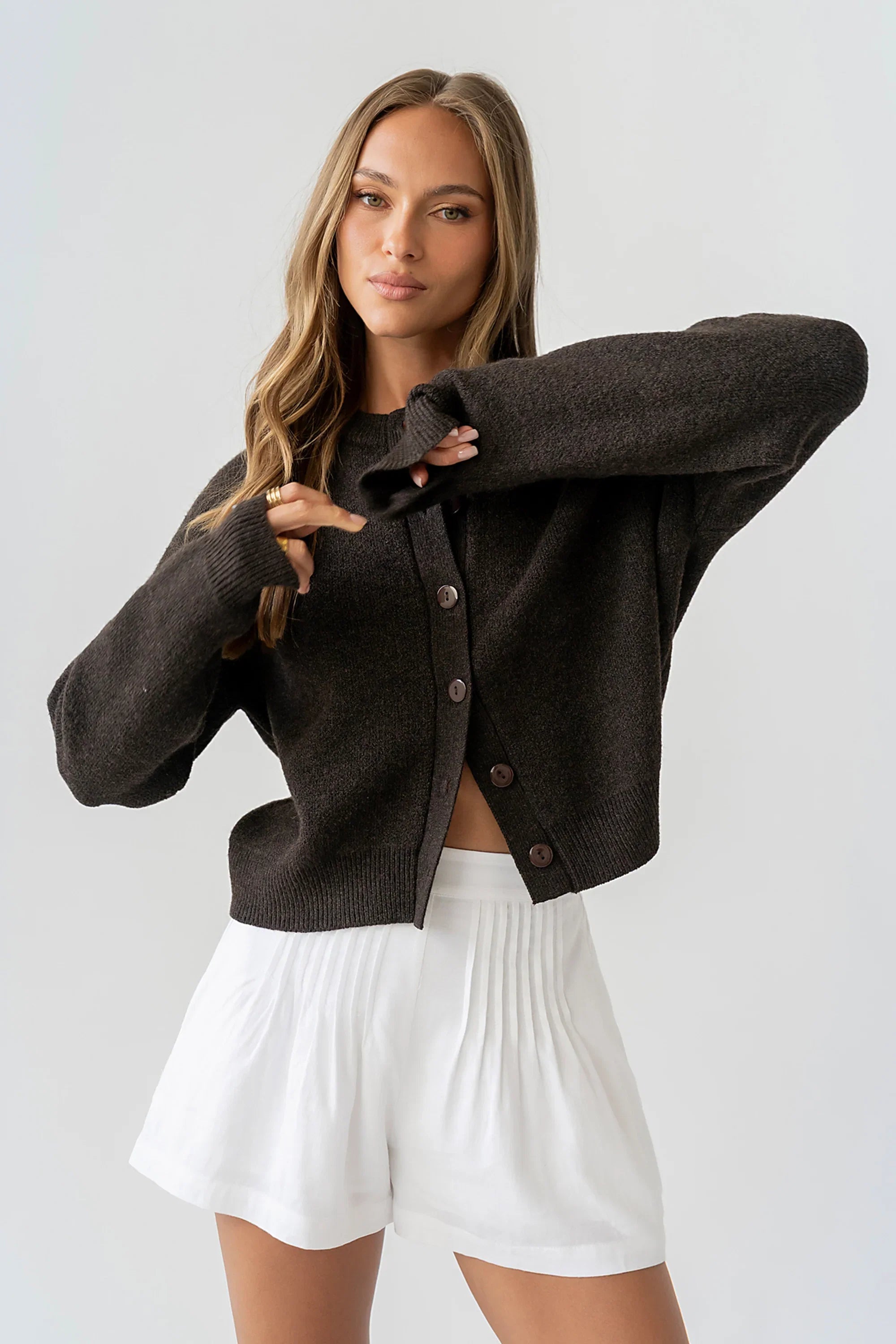 Valeria Oversized Sweater in Brown