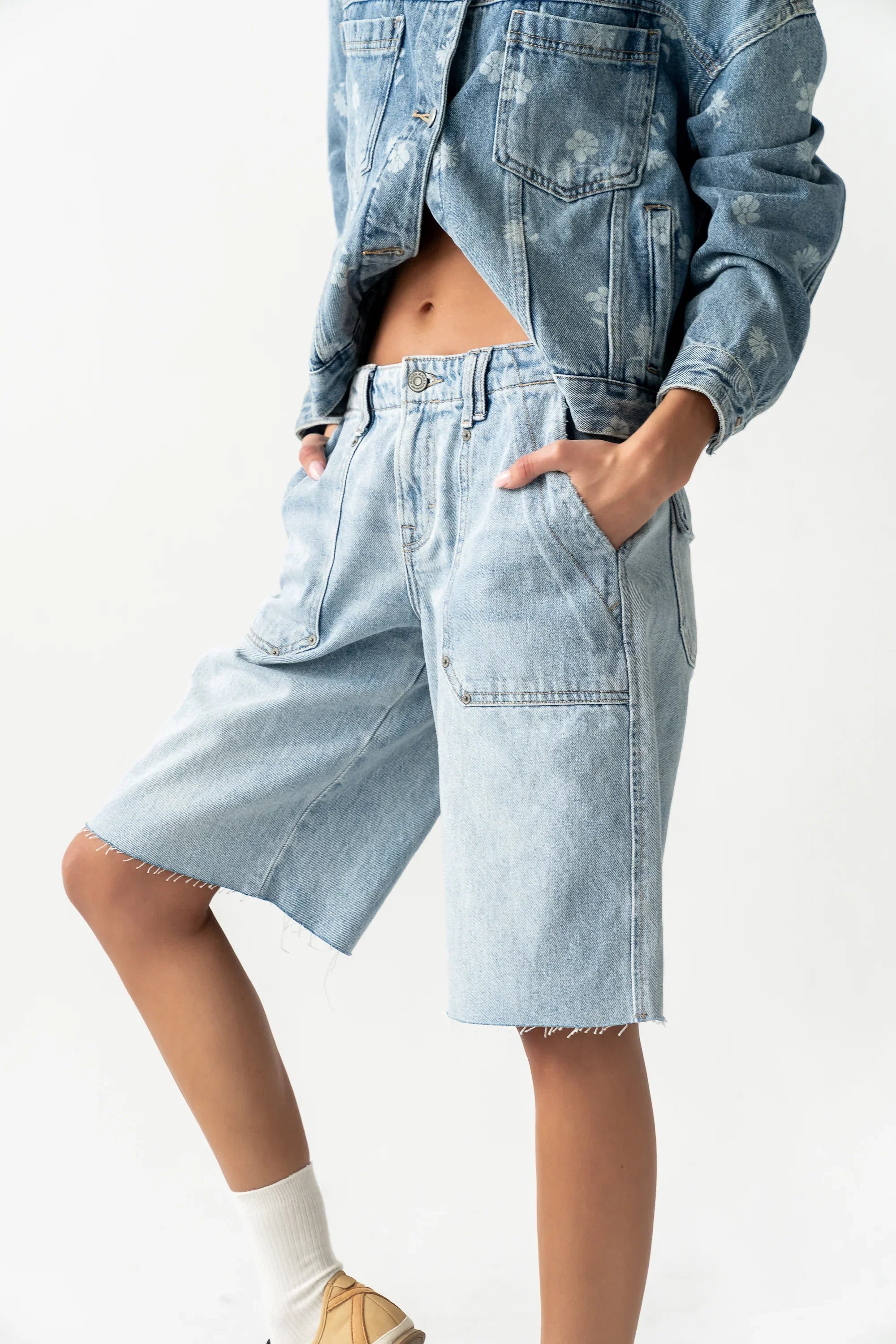 Halle Utility Bermuda Shorts