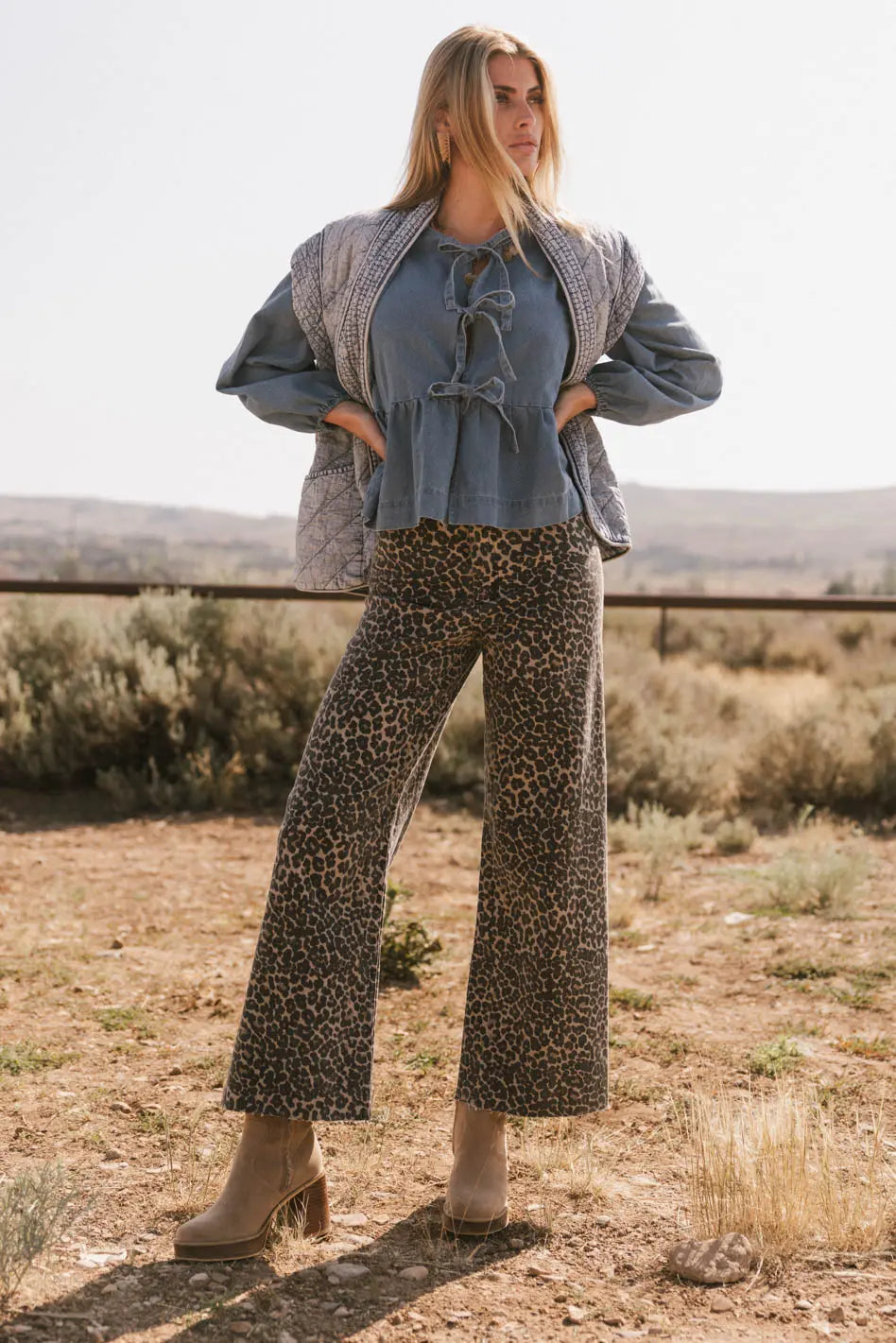 Kortnee Leopard Print Jeans FINAL SALE
