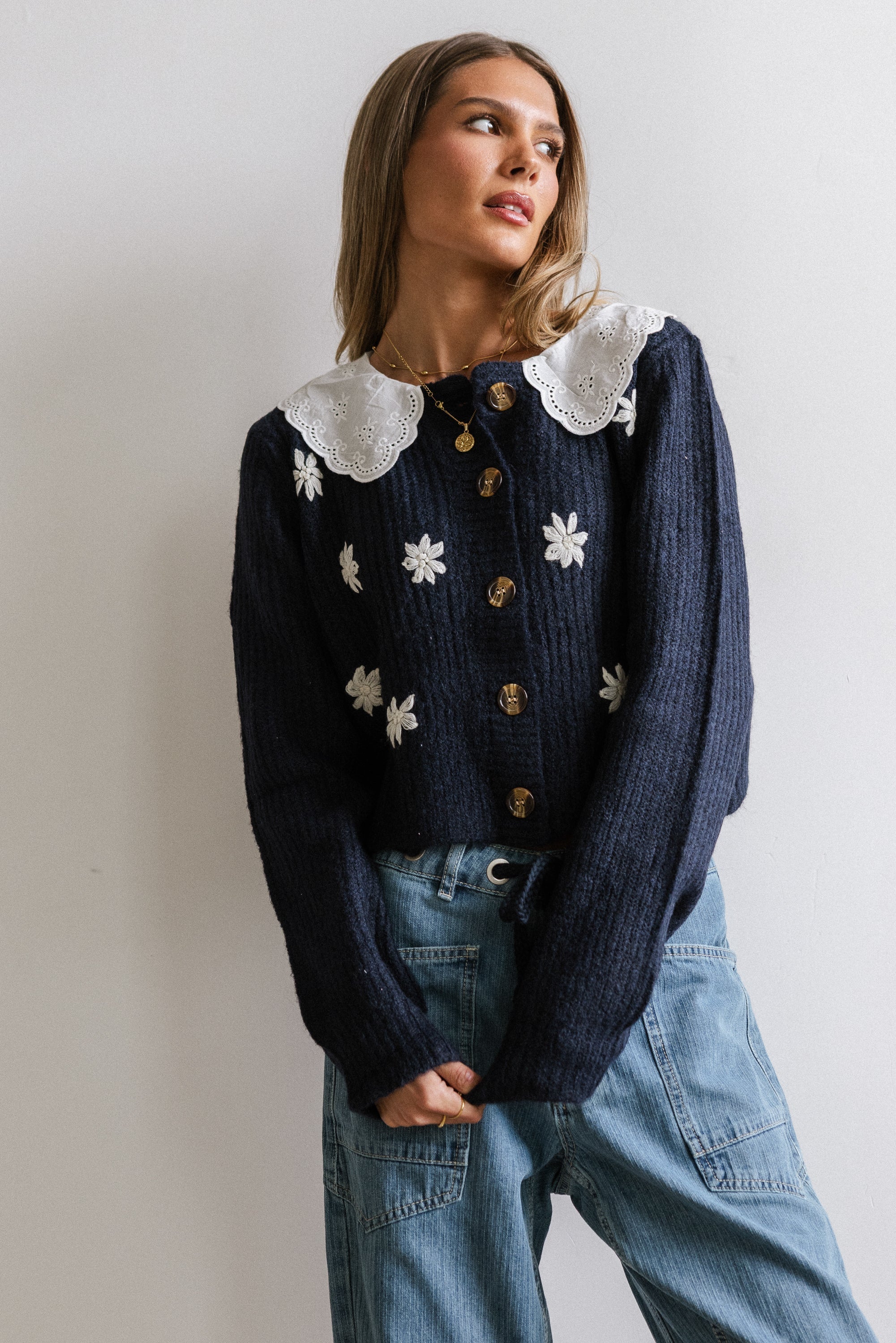 Ricky Embroidered Cardigan FINAL SALE