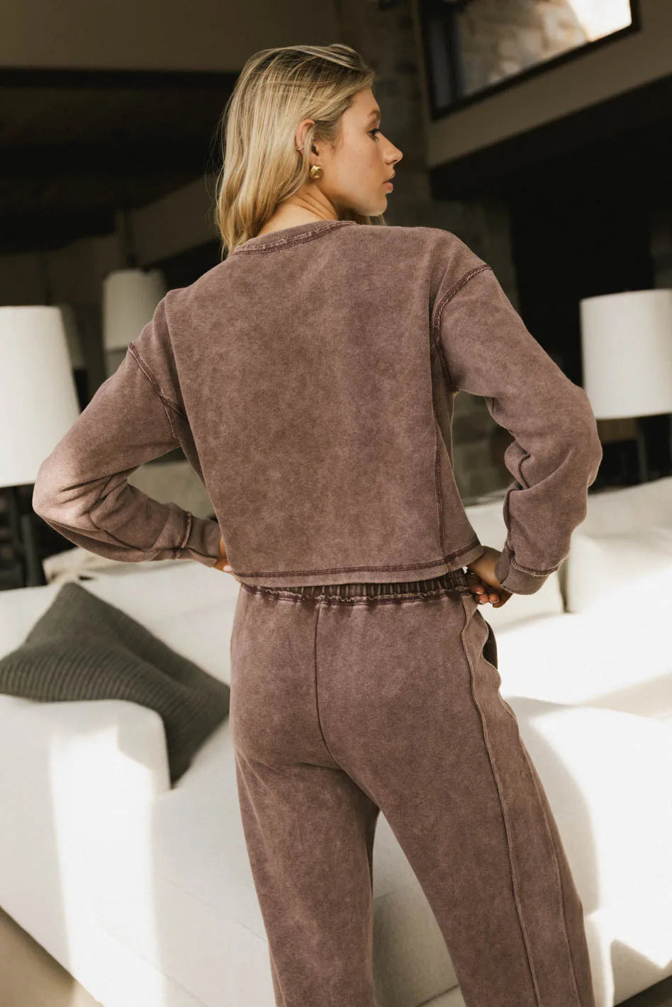 Odie Knit Sweater in Burgundy FINAL SALE