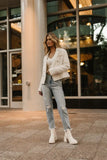 Isabella Blazer in White FINAL SALE