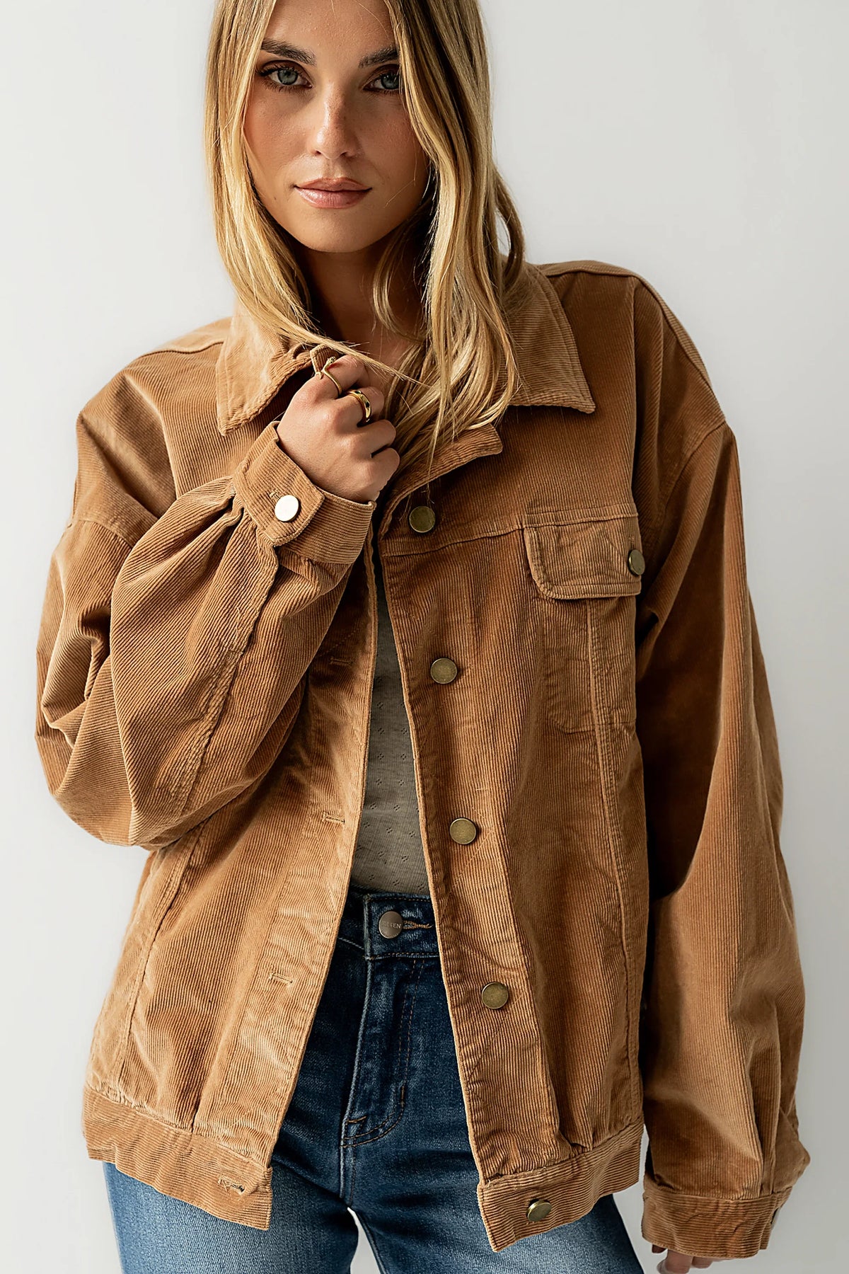 Sarah Corduroy Jacket in Camel FINAL SALE