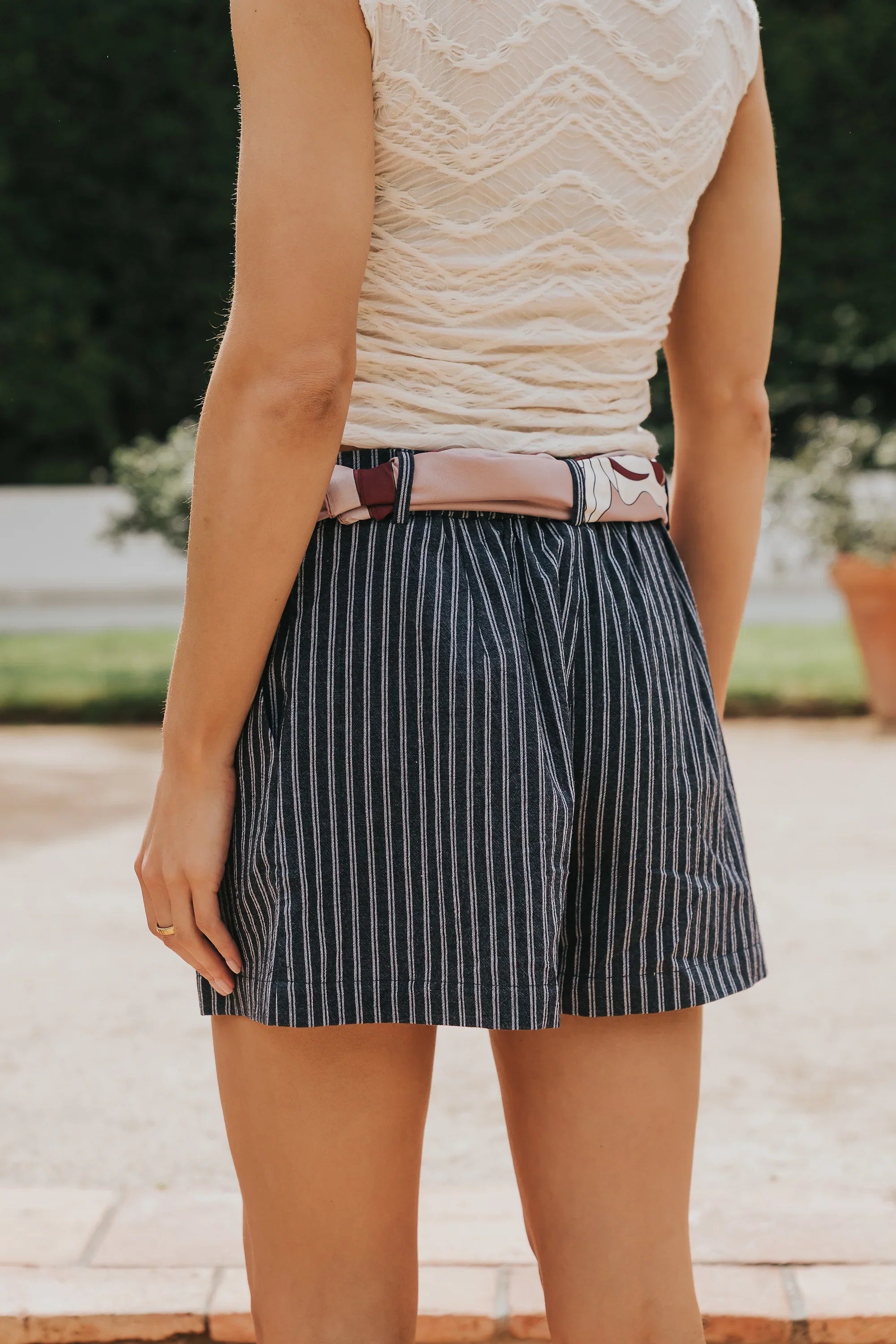 Morgan Striped Shorts