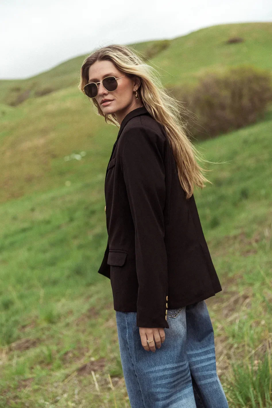 Romaine Blazer in Black FINAL SALE