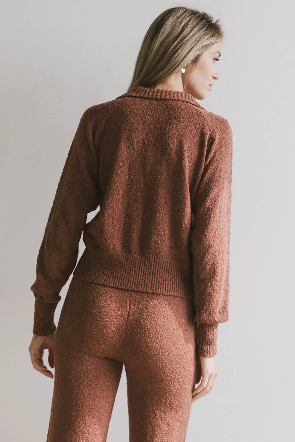 Breck Knit Sweater in Brick FINAL SALE