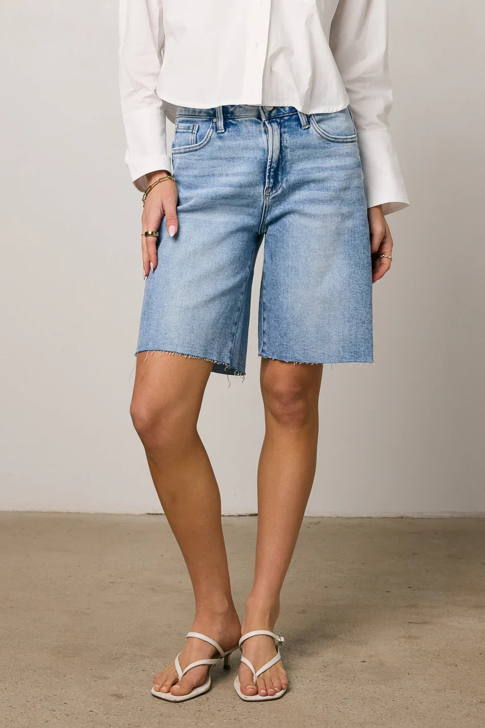Alina Mid Rise Bermuda Shorts FINAL SALE