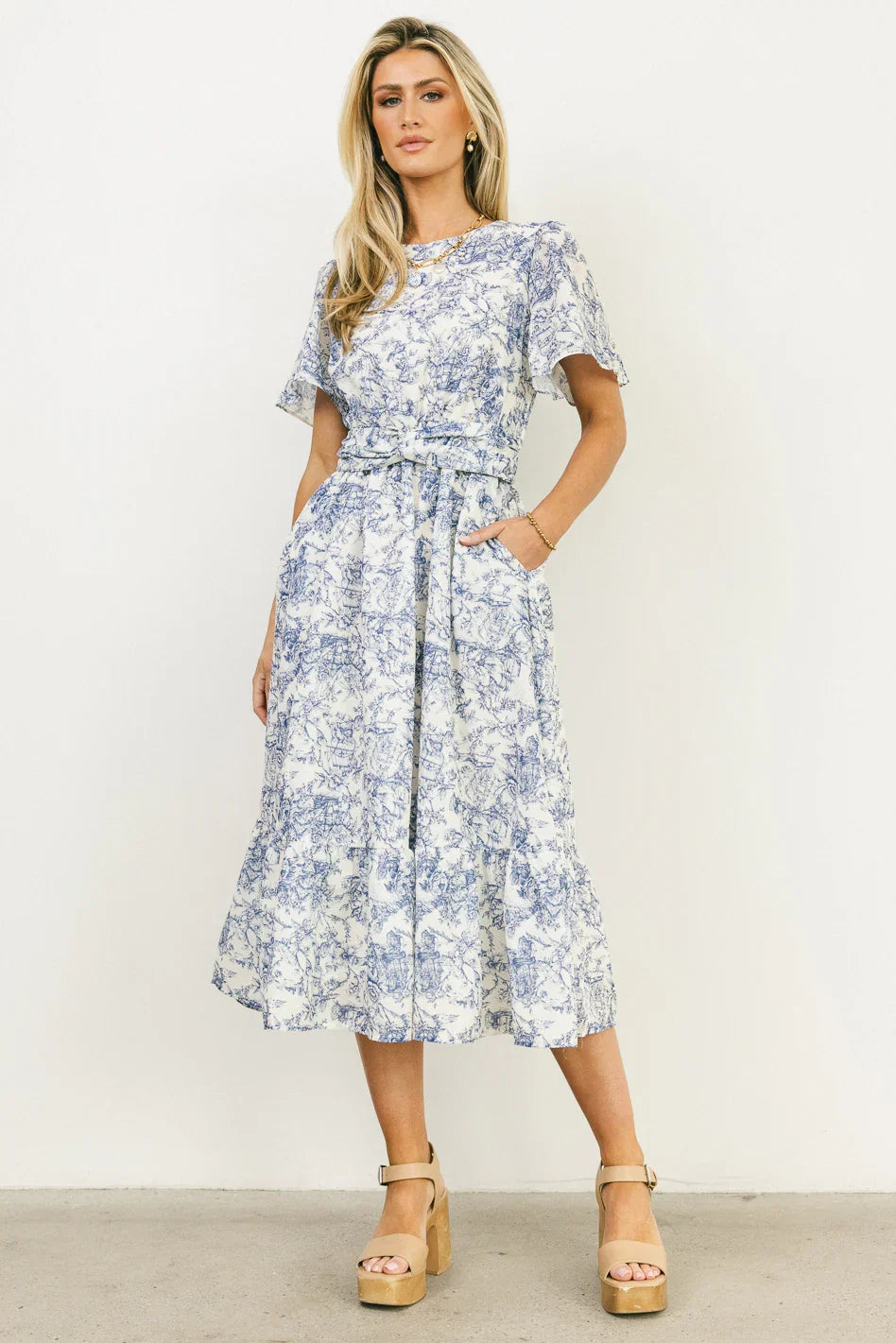 Theresa Floral Midi Dress FINAL SALE
