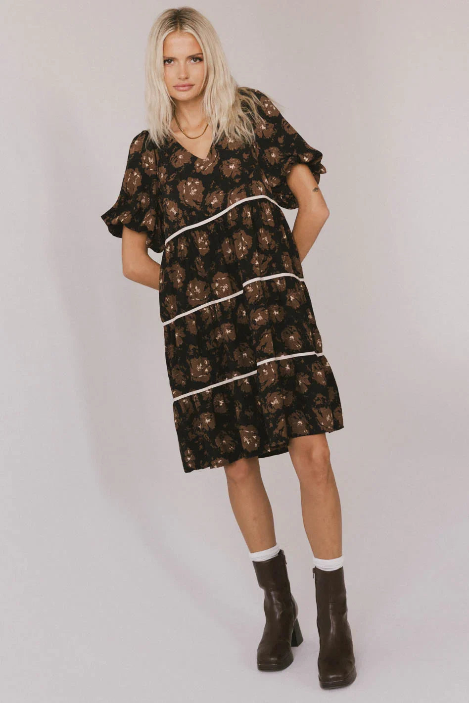 Ostella Floral Midi Dress FINAL SALE