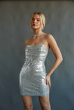 Karina Sequin Corset Bodycon Mini Dress