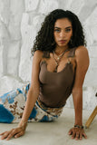 Lenny Overall Top in Brown