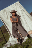 Skylar Jumpsuit in Mocha FINAL SALE