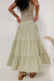 Layana Tiered Skirt in Sage