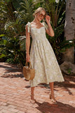 Kaira Floral Midi Dress FINAL SALE