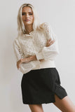 Tamsin Knit Cardigan in Cream FINAL SALE