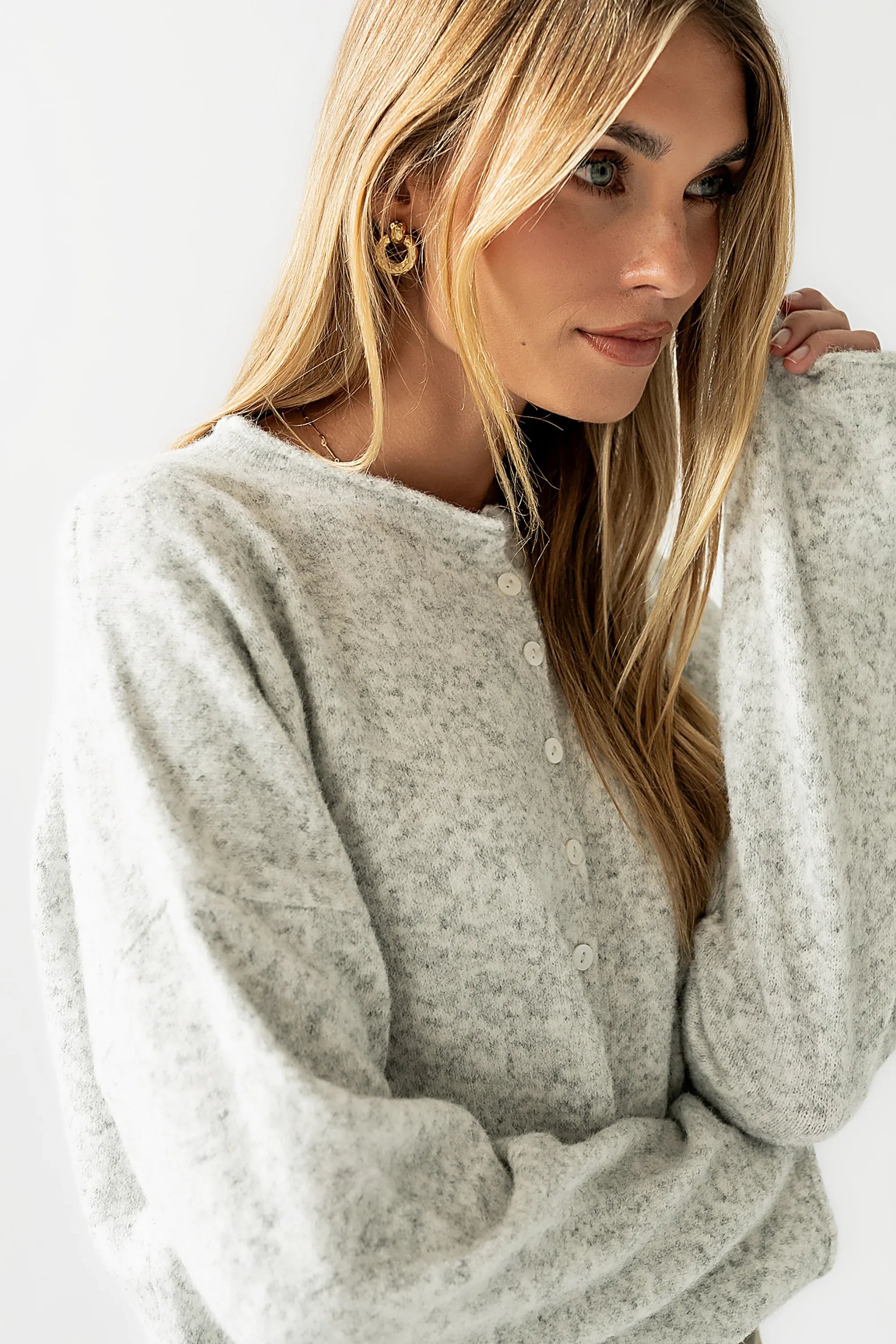 Maci Cardigan in Grey FINAL SALE