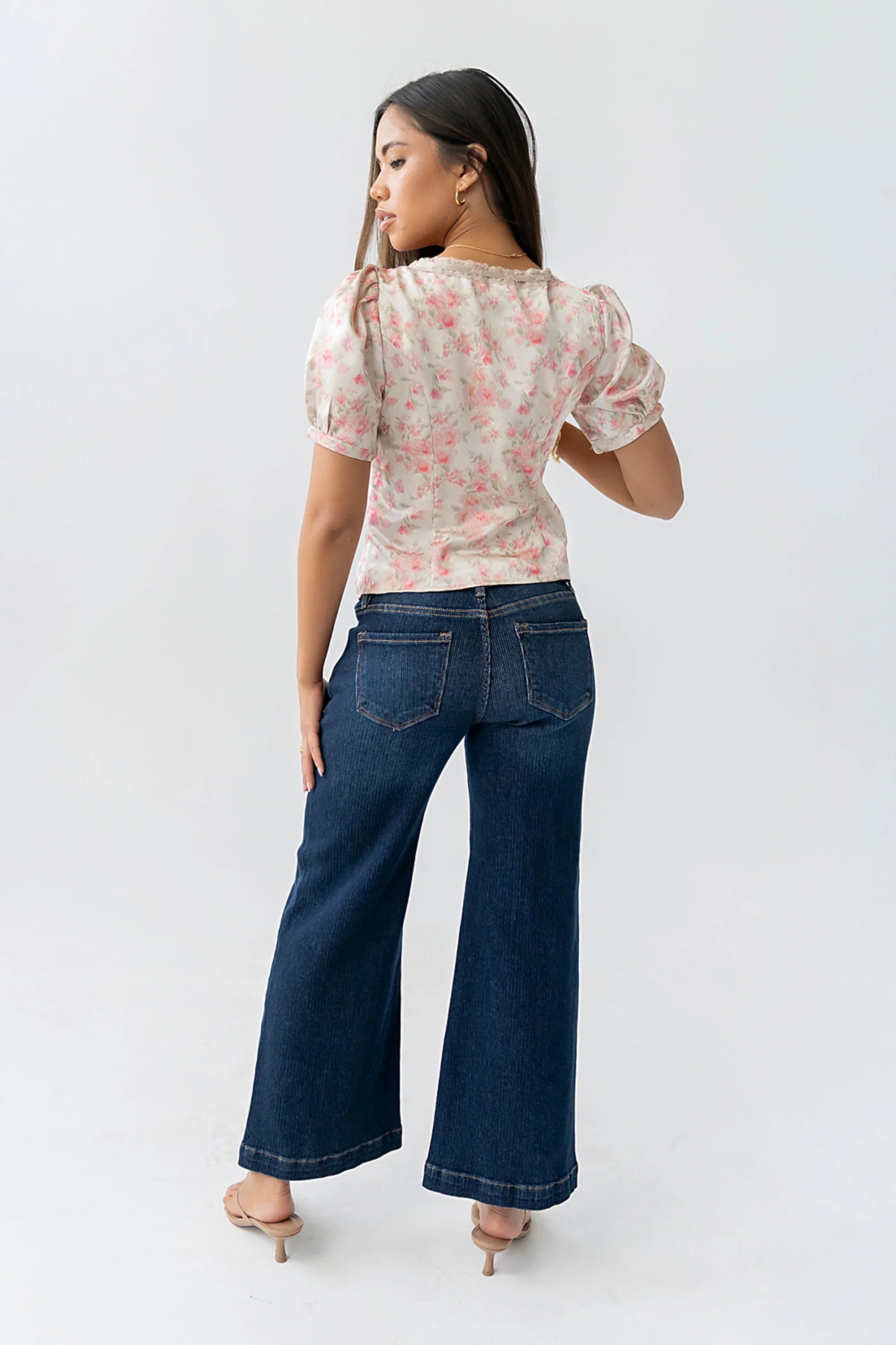 Faith Floral Blouse in Pink