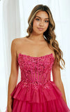 TANSY MINI DRESS FLORAL LACE STRAPLESS COCKTAIL DRESS