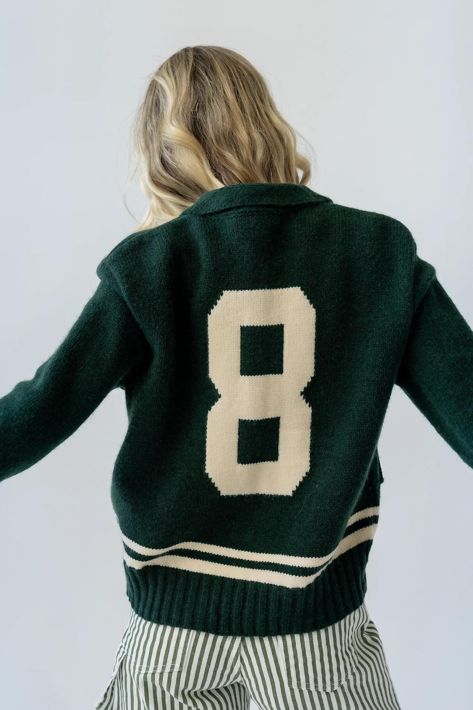 Polly Knit Jacket in Green