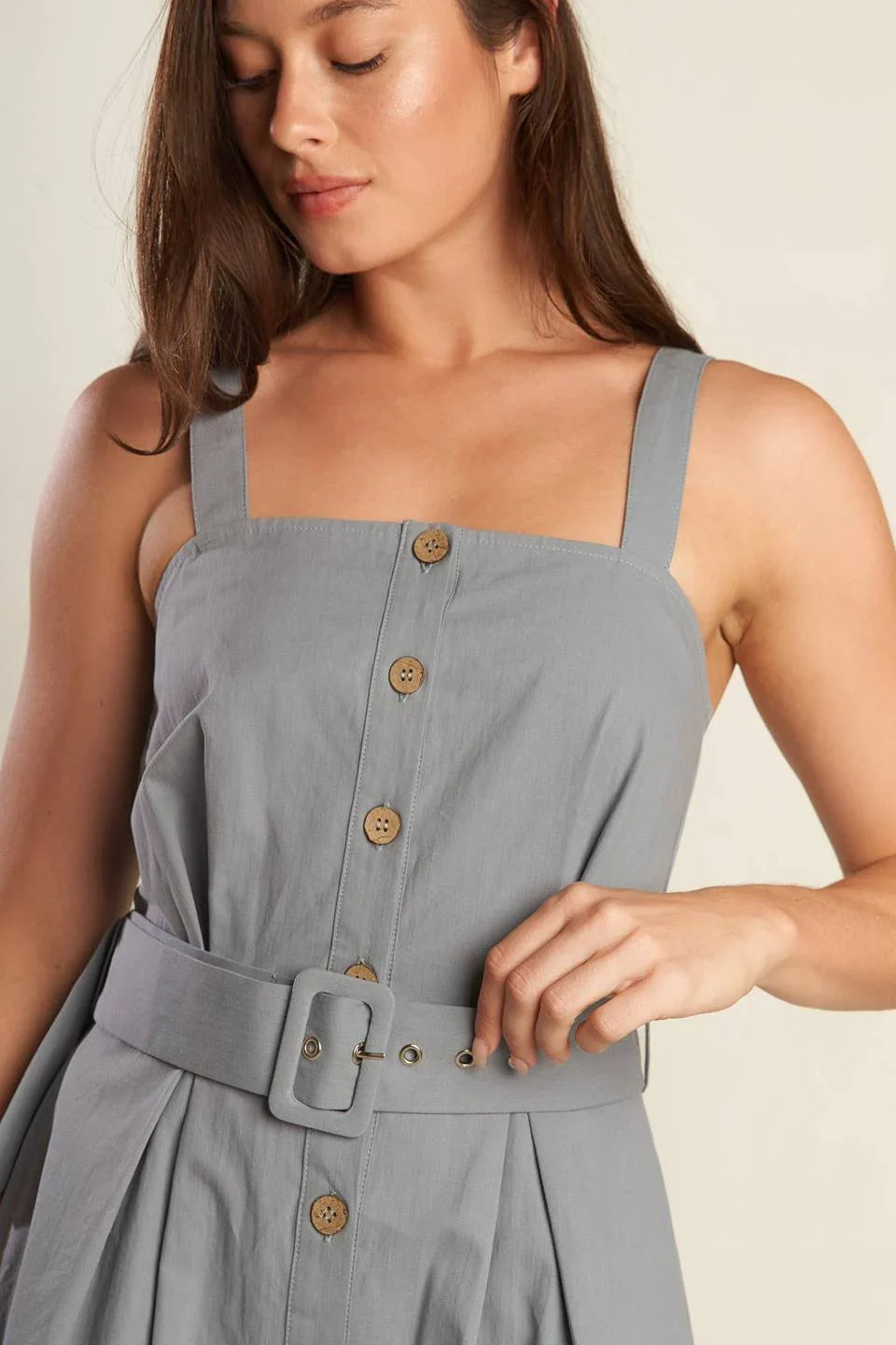 CALIFORNIA DREAMING BUTTON DOWN DRESS FINAL SALE