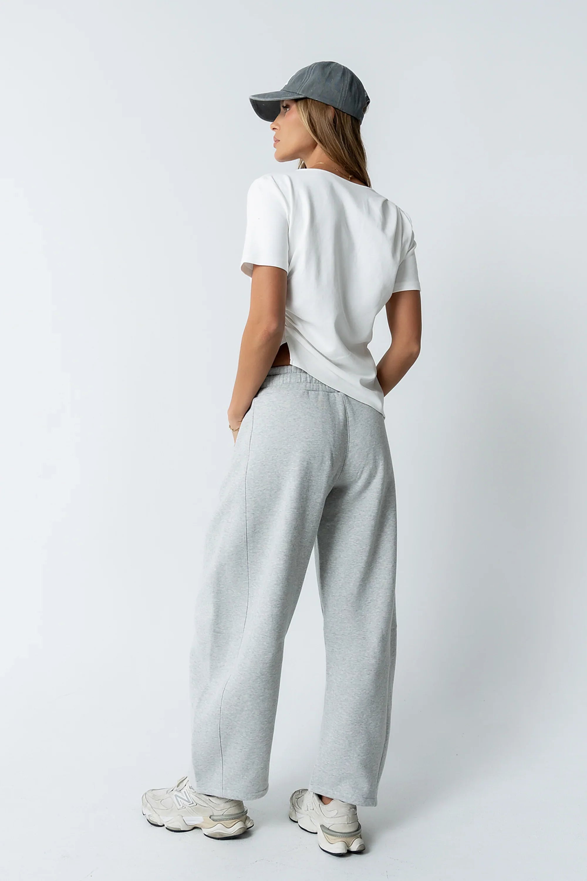 Maribel Barrel Sweatpants in Grey FINAL SALE