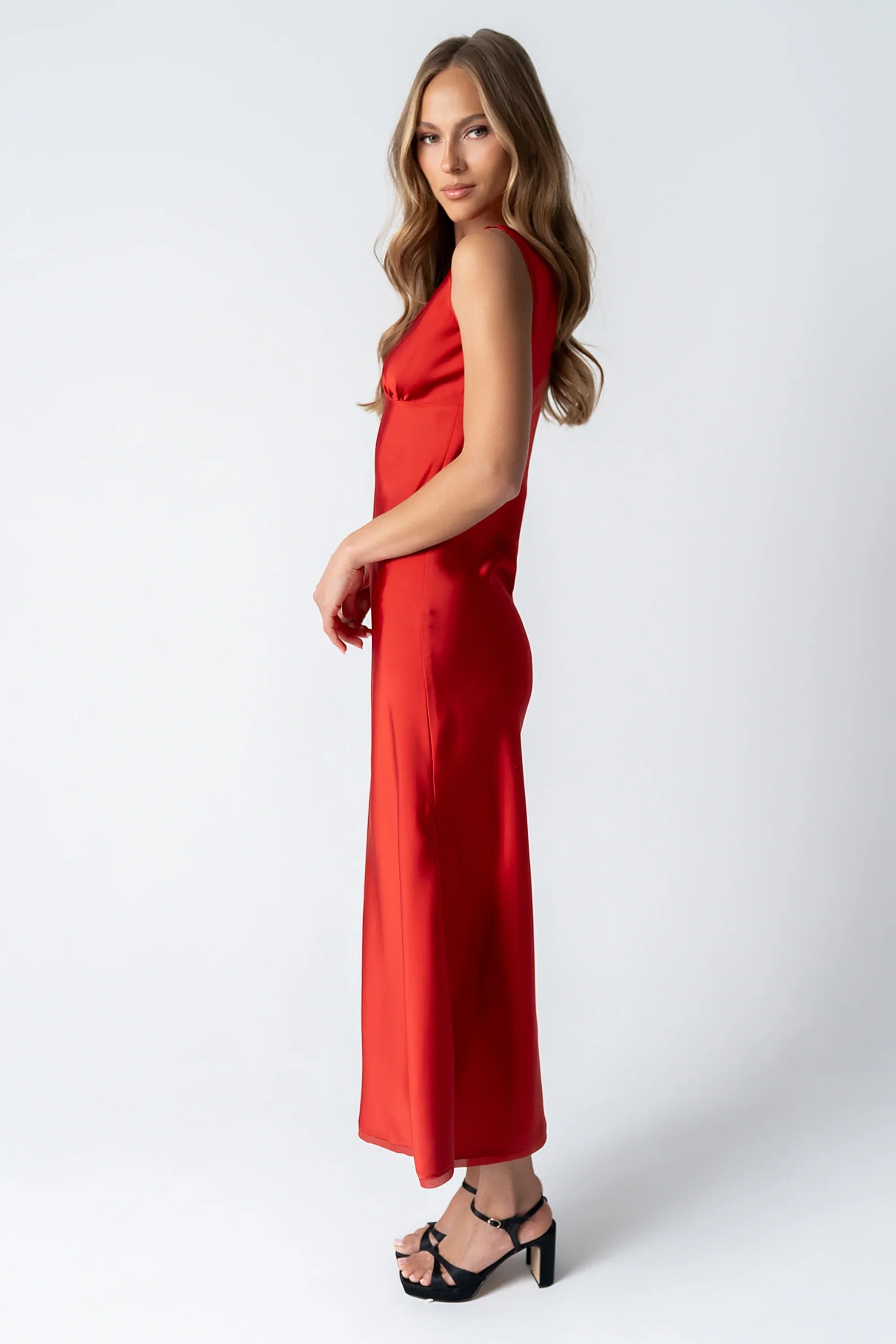 Kesley Maxi Dress in Red