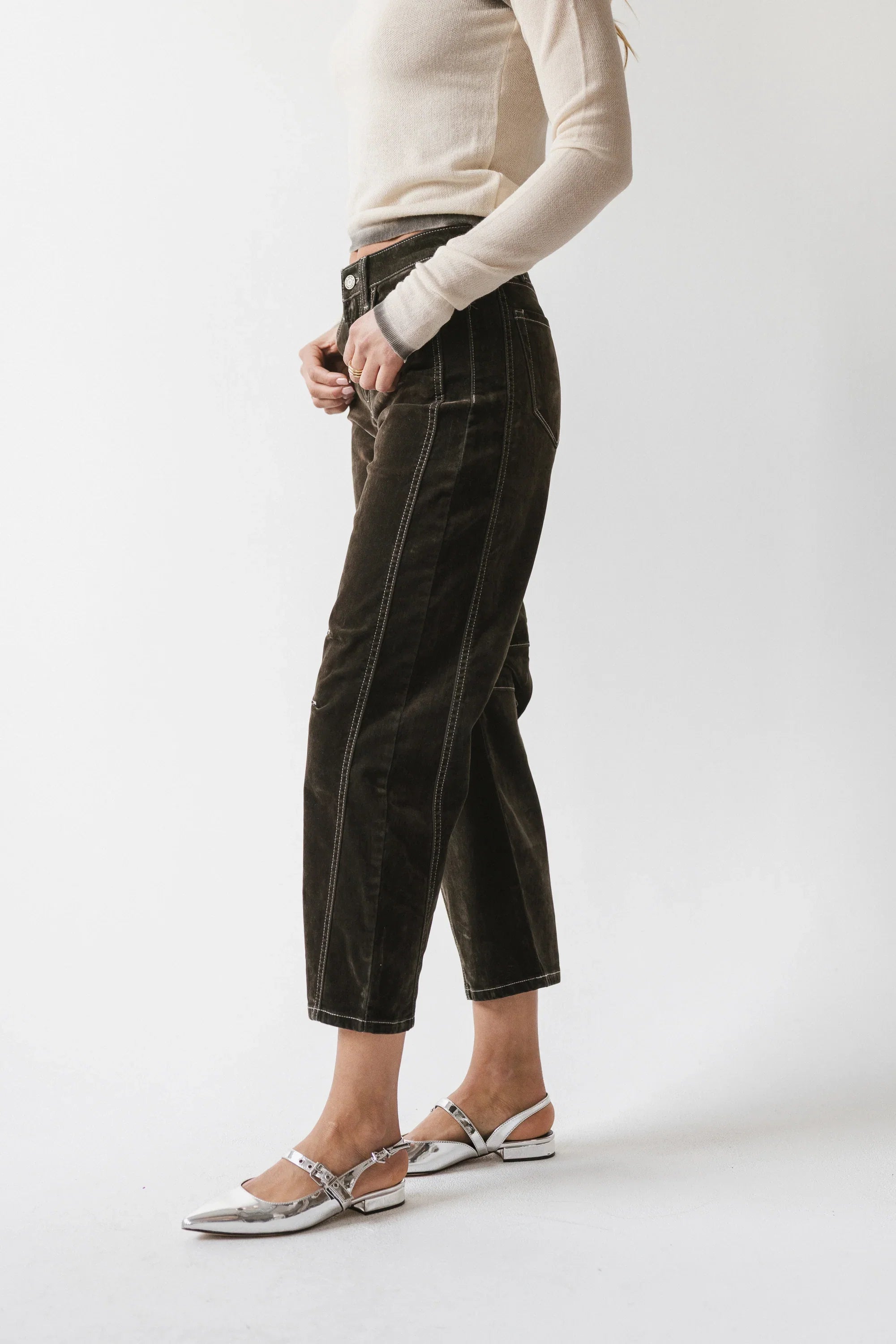 Rita Velvet Barrel Jeans FINAL SALE