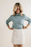 Maeve Turtleneck Sweater in Blue FINAL SALE