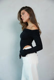 Kate Asymmetrical Sweater Top