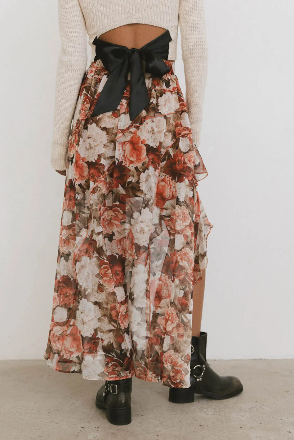 Xavier Printed Mesh Skirt FINAL SALE