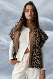 Pennie Leopard Sherpa Vest FINAL SALE