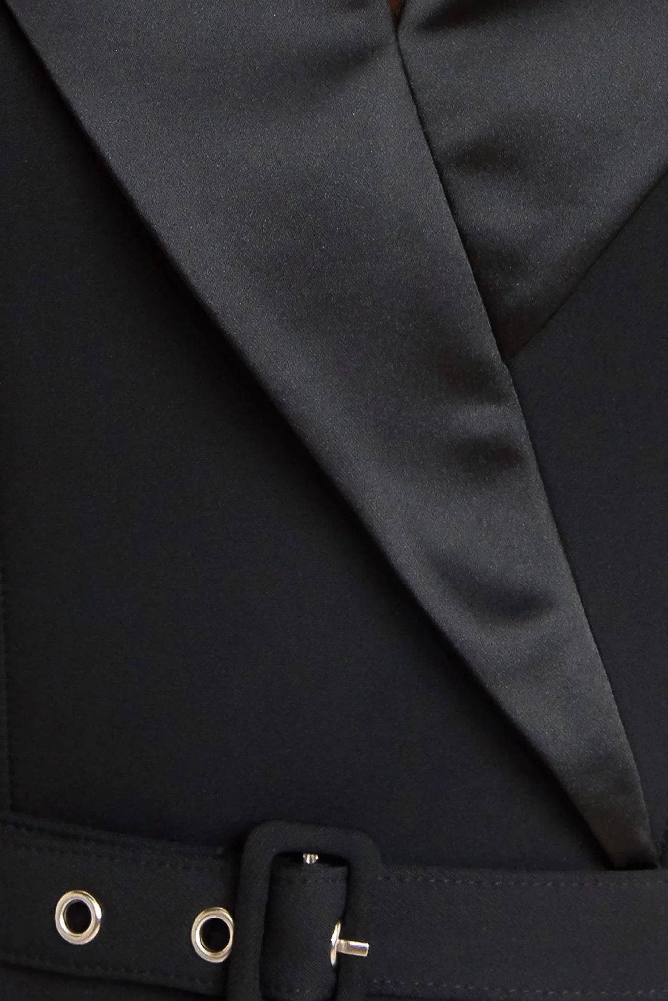 MIDNIGHT TUX BLACK MIDI DRESS