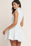 ON POINT MOMENT WHITE MINI DRESS