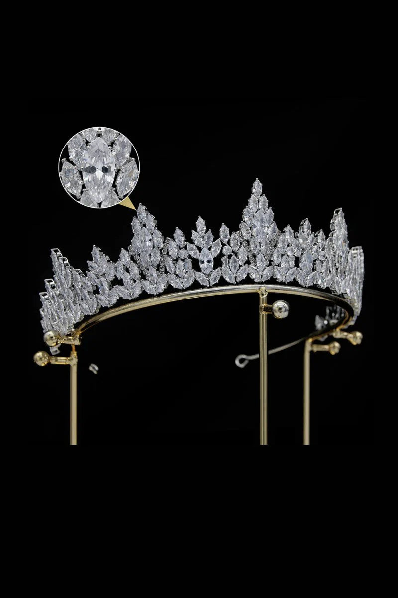 Silver Zirconia Bridal Tiara