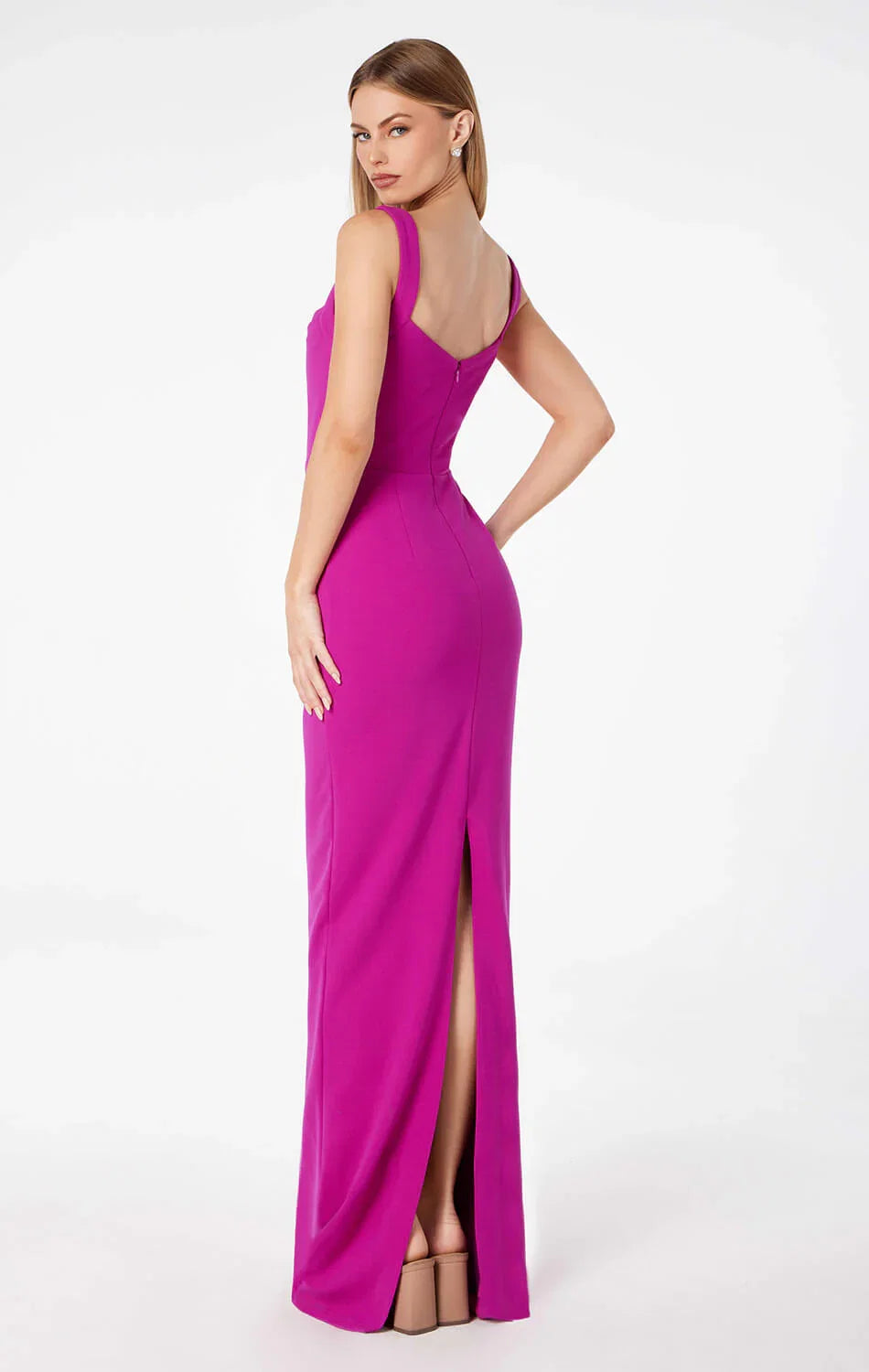 SHAYLA MAXI DRESS SQUARE NECKLINE DRESS
