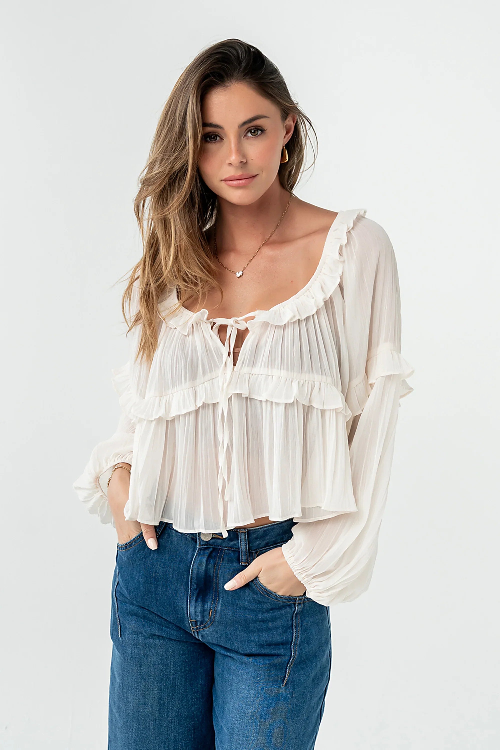 Mina Sheer Blouse