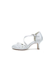 Sweet Round Toe Thin Strap Chunky Heels with Lace