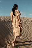 Fool For You Midi Dress in Camel FINAL SALE