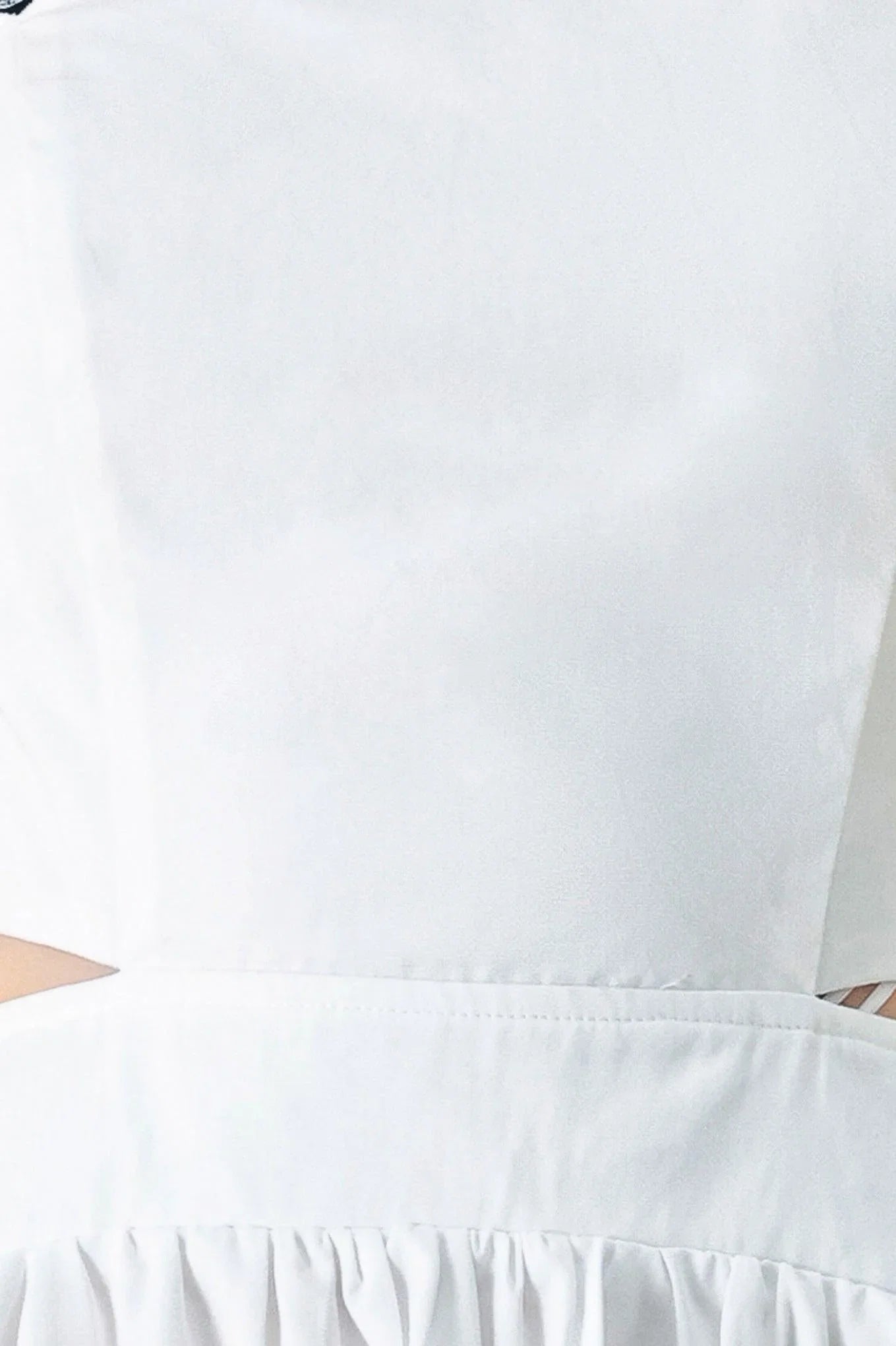 PURE ELEGANCE WHITE MIDI DRESS
