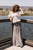 Sunny Maxi Skirt in Grey FINAL SALE