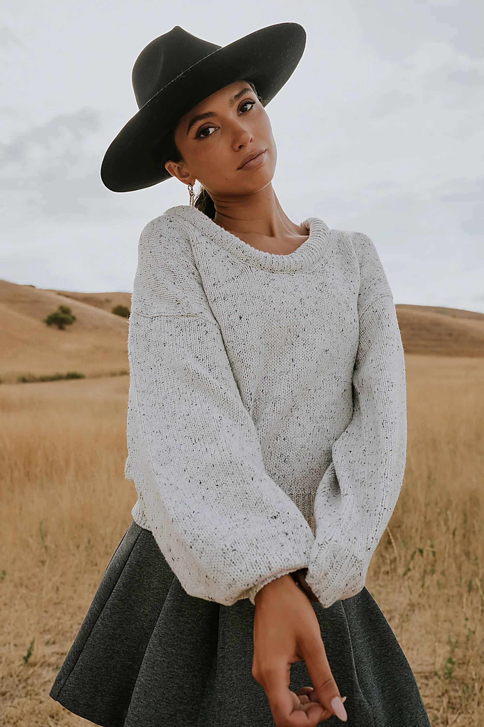 Fern Relaxed Sweater in Ivory