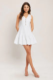 SKY GARDEN WHITE MINI DRESS
