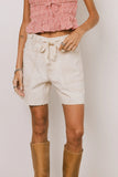 Finneas Denim Shorts in Cream FINAL SALE