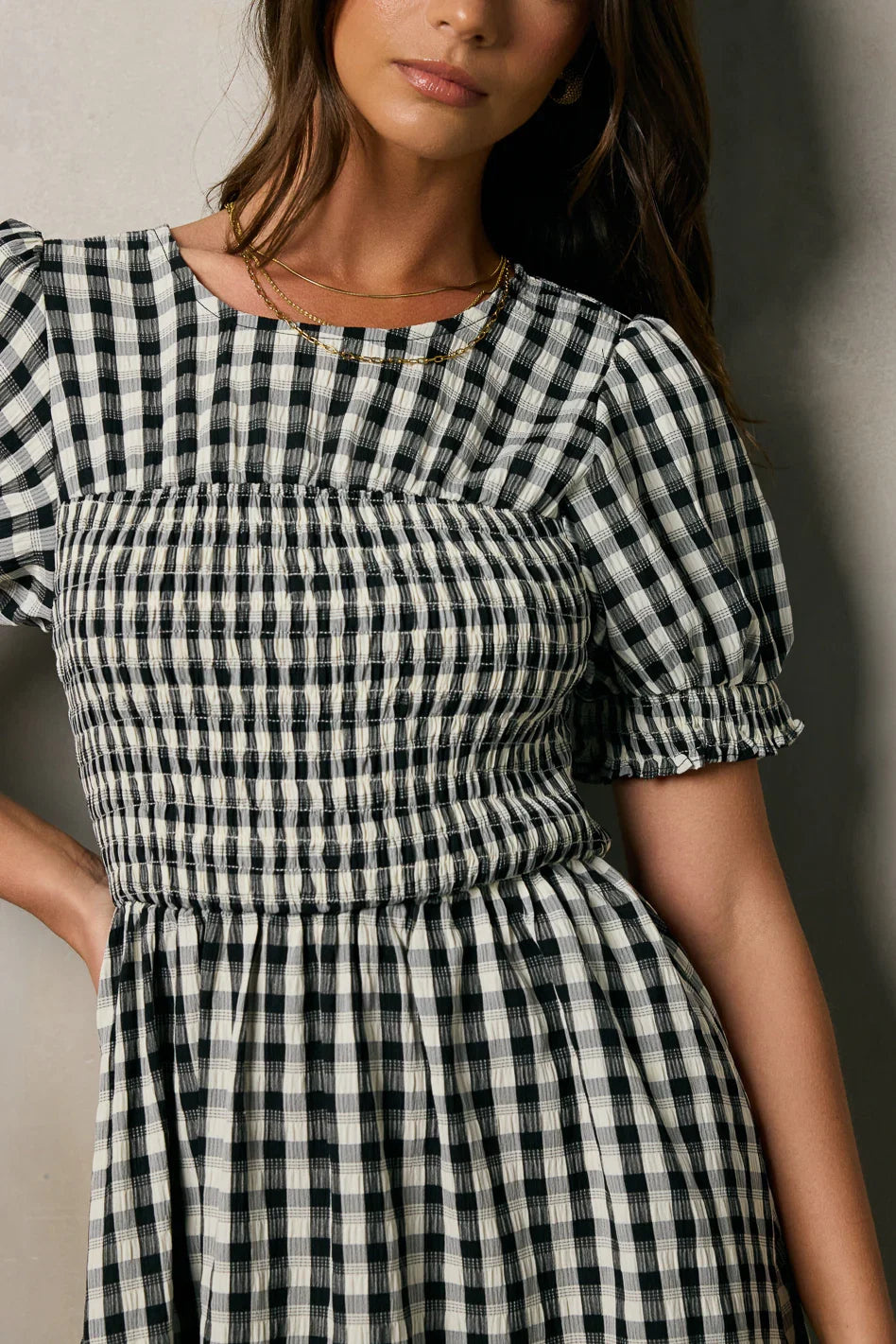 Shailee Smocked Mini Dress FINAL SALE