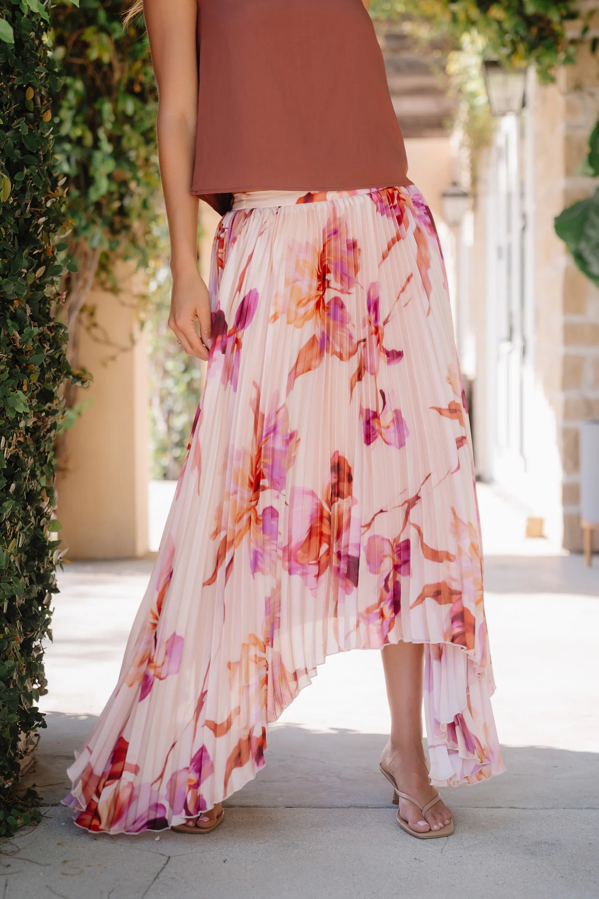 Maddison Maxi Skirt in Blush