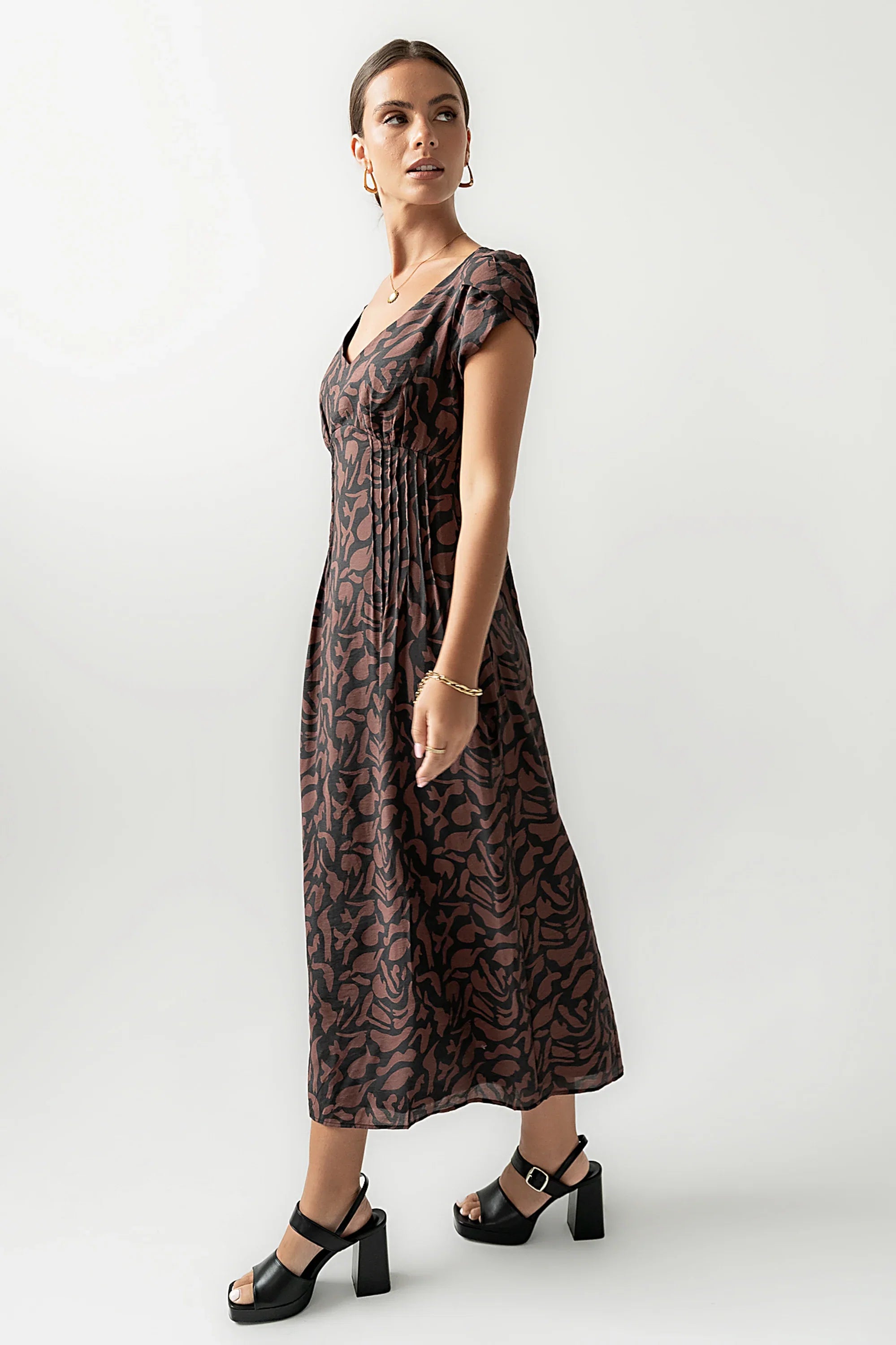 Kennedy Abstract Maxi Dress FINAL SALE