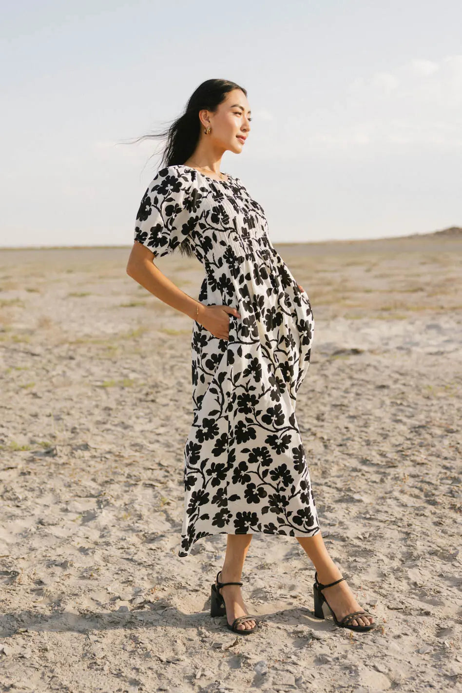 Marnie Smocked Midi Dress FINAL SALE