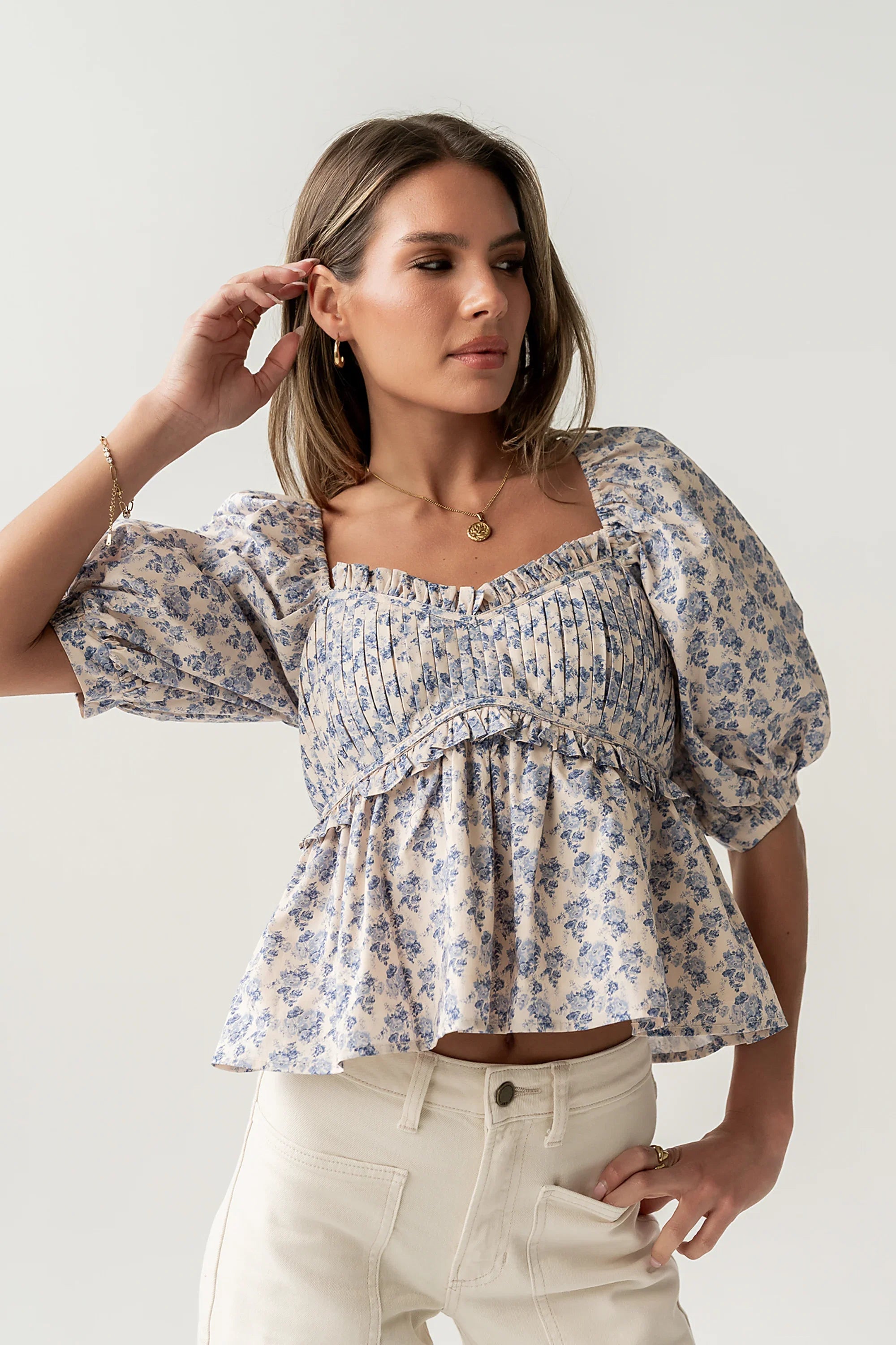 Andrea Peplum Blouse