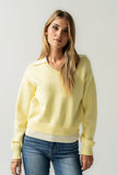 Pattie Collared Sweater in Yellow